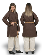 THOR Cotton Canvas Brown Tunic - Men's Medieval, Viking & Larp Tunic